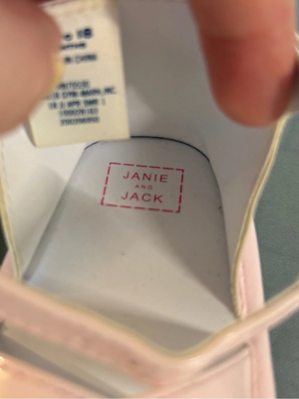 Janie and Jack Baby Pink Patent Sandals